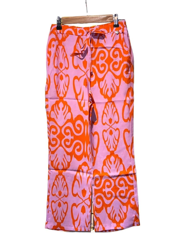 Imperial broek multicolor oranje paars