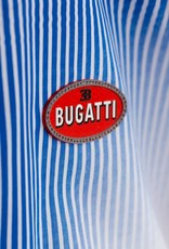 Bugatti wit overhemd met blauwe strepen voor.