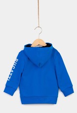 Bugatti kobalt blauwe hoodie joggingsweater