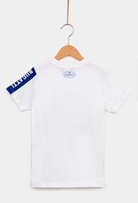 Bugatti wit t-shirt km en blauwe  autoprint