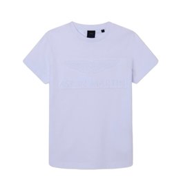 Hackett t-shirt basis wit logo Aston Martin AMR