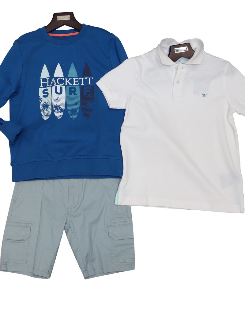 Hackett t-shirt effen wit pocket