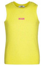 MSGM top ribbed tanktop geel