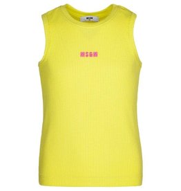 MSGM top ribbed tanktop geel