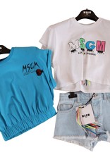 MSGM short stretch licht jeans denim