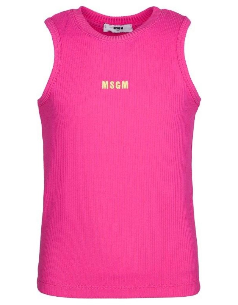 MSGM top ribbed tanktop geel