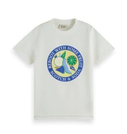 Scotch&Soda t-shirt wit logo artwork