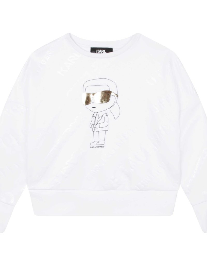 Karl Lagerfeld sweater wit foto Karl pop