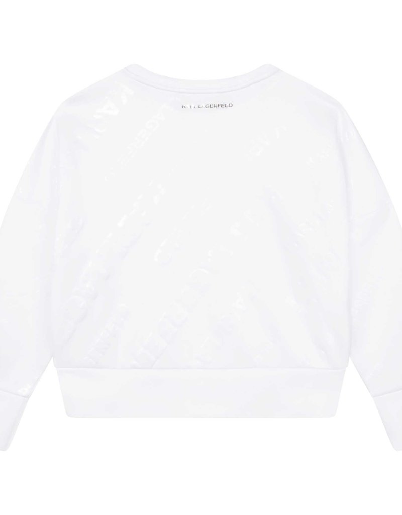 Karl Lagerfeld sweater wit foto Karl pop