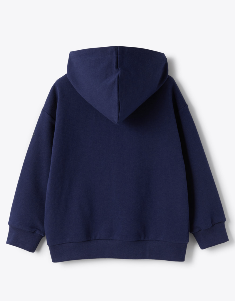 donkerblauwe hoodie