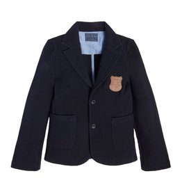 Guess donker blauwe blazer met badge