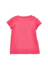 Monnalisa t-shirt fuchsia hartje pailletten