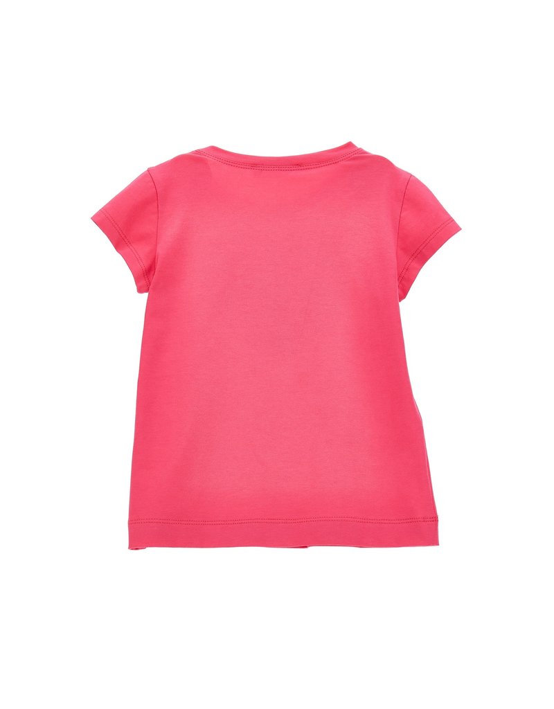 Monnalisa t-shirt fuchsia hartje pailletten