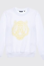 Antony Morato witte sweater met rubberprint van een leeuw