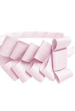 Prinsessefin diadeem met strikjes roze
