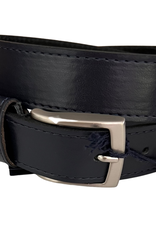 Emie riem/ceintuur donkerblauw effen