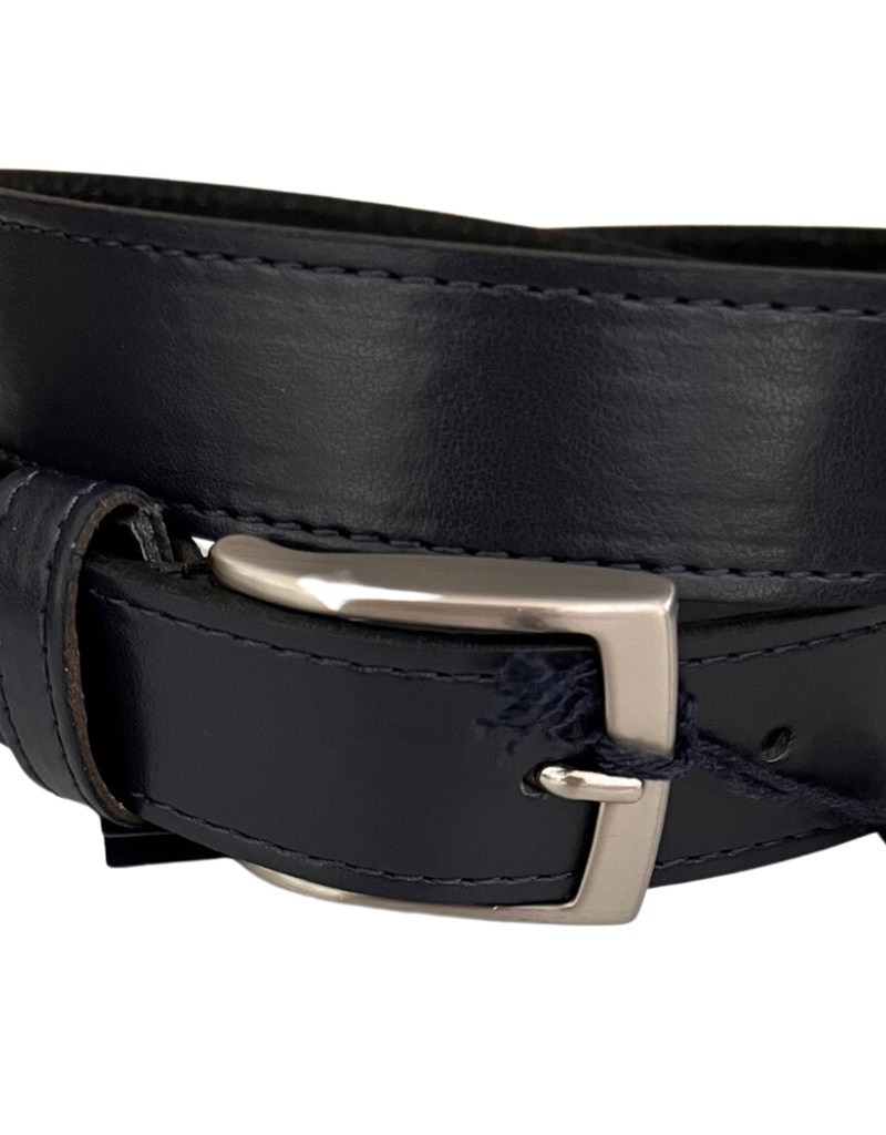 Emie riem/ceintuur donkerblauw effen