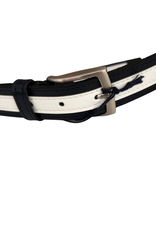 Emie riem donkerblauw/wit