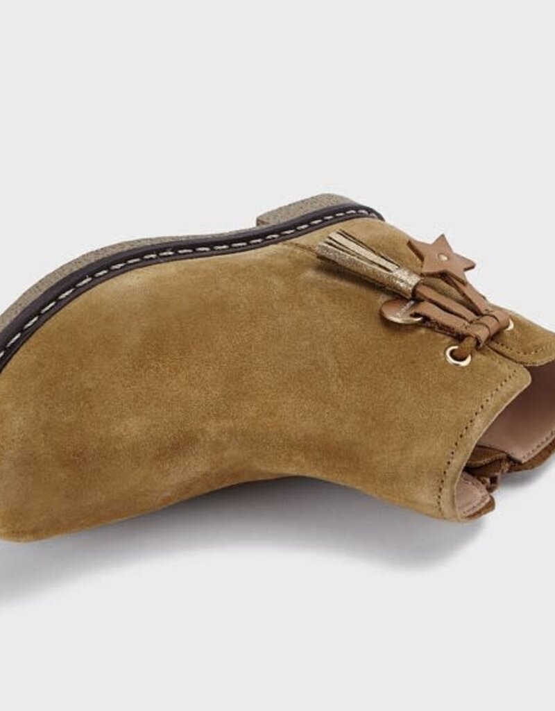 Mayoral camel suede botje met rits