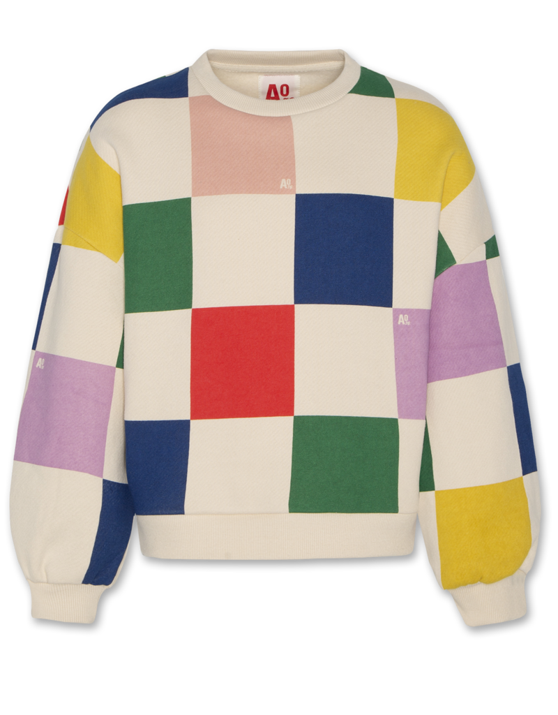 Ao76 sweater multicolor blokken