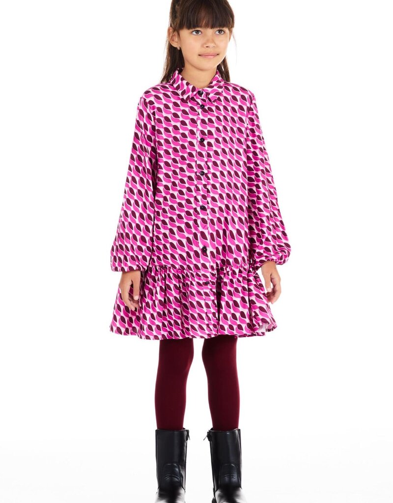 Liu Jo jurk in fuchsia paarse print