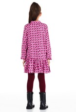 Liu Jo jurk in fuchsia paarse print