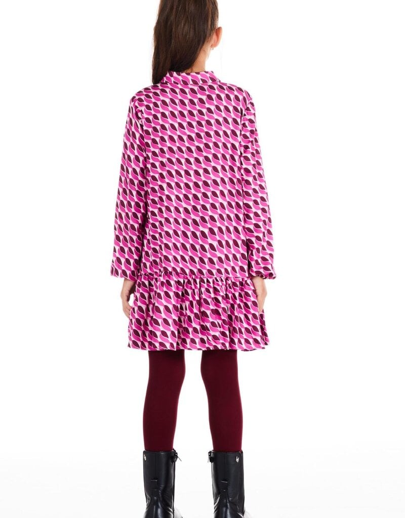 Liu Jo jurk in fuchsia paarse print