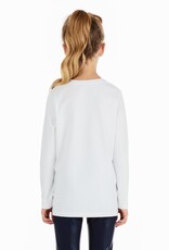 Liu Jo wit t-shirt met checkprint en LJ