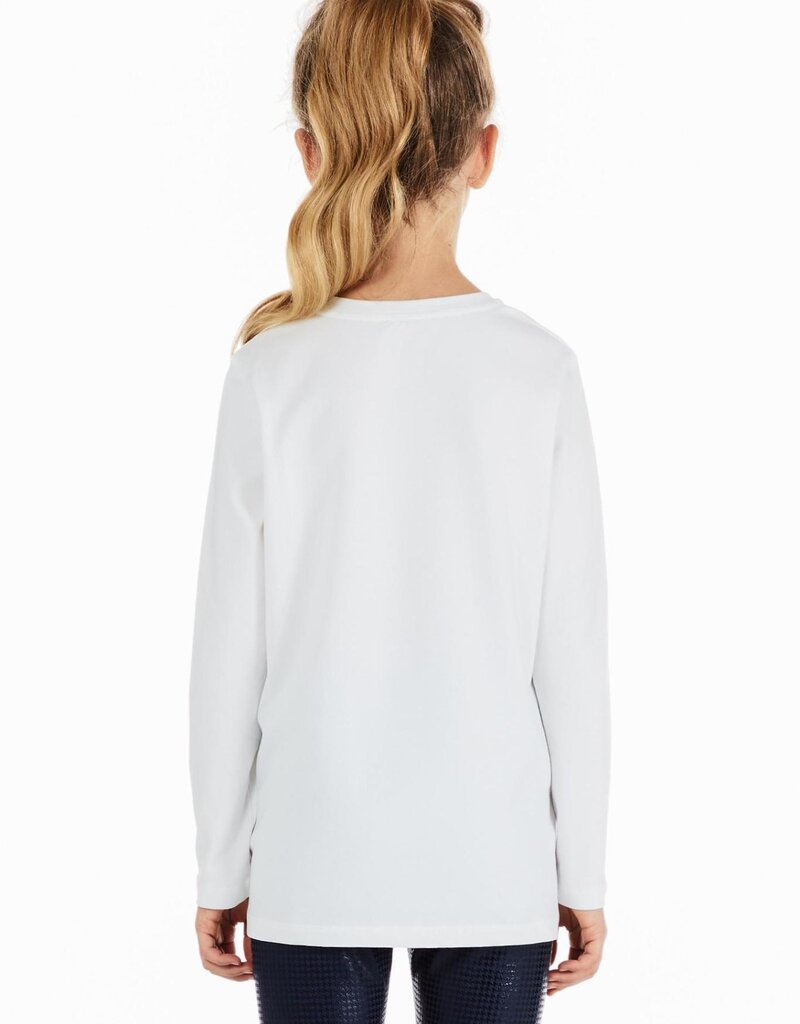 Liu Jo wit t-shirt met checkprint en LJ