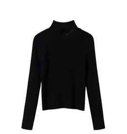 Twinset zwarte trui met turtleneck