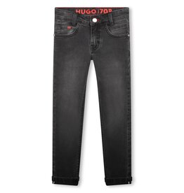 Hugo grijze afgewassen 5-pocket  jeansbroek