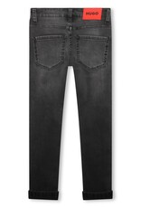 Hugo grijze afgewassen 5-pocket  jeansbroek