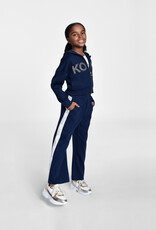 Michael Kors donkerblauwe broek sweat met band met logo