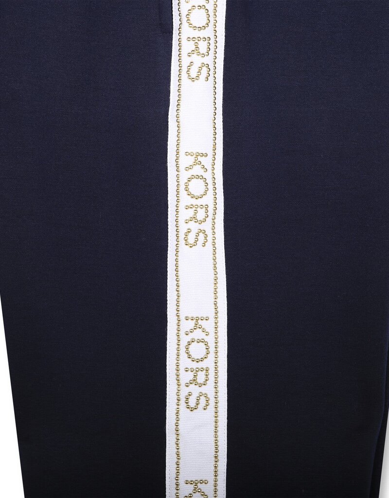 Michael Kors donkerblauwe broek sweat met band met logo