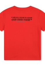 Karl Lagerfeld rood t-shirt km met gitaar