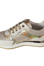 RTB/Hoops witte sneaker met goud