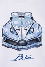 Bugatti wit t-shirt km en blauwe  autoprint