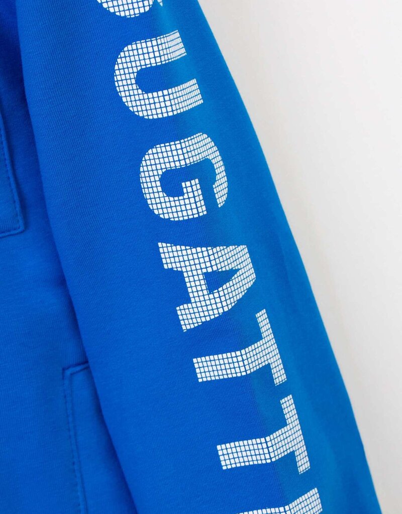 Bugatti kobalt blauwe hoodie joggingsweater