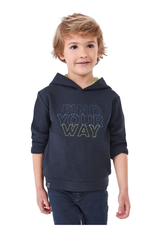 Mayoral donkerblauwe hoodie find your way