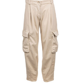 Elsy broek beige met cargozakken