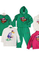 Monnalisa ecru t-shirt met daffy duck