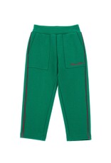 Monnalisa groene broek met fuchsia bies