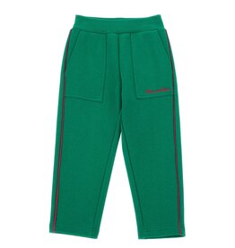 Monnalisa groene broek met fuchsia bies