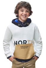 Mayoral ecru hoodie steekzakken north