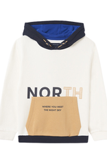 Mayoral ecru hoodie steekzakken north