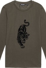 Antony Morato T-shirt kaki tijgerprint zwart