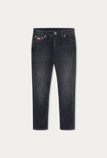 Hackett broek denim donkergrijs slim