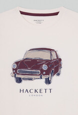 Hackett T-shirt wit auto vintage