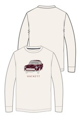 Hackett T-shirt wit auto vintage