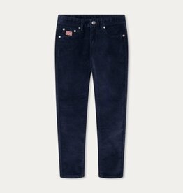 Hackett broek blauw fijne rib